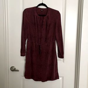 Rails long sleeve snake print dress